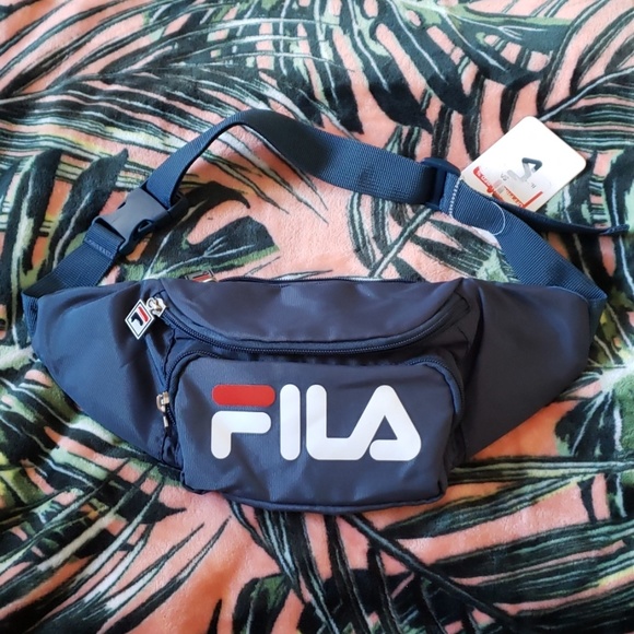 Fila Handbags - FILA Nylon Blue Heritage Fanny Waist Pack NEW